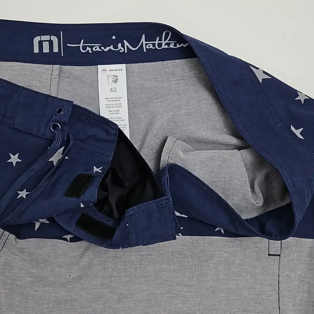 Travis Mathew USA Stars‎ Stripes Swim Board Shorts MINOR FLAWS | Men's 42